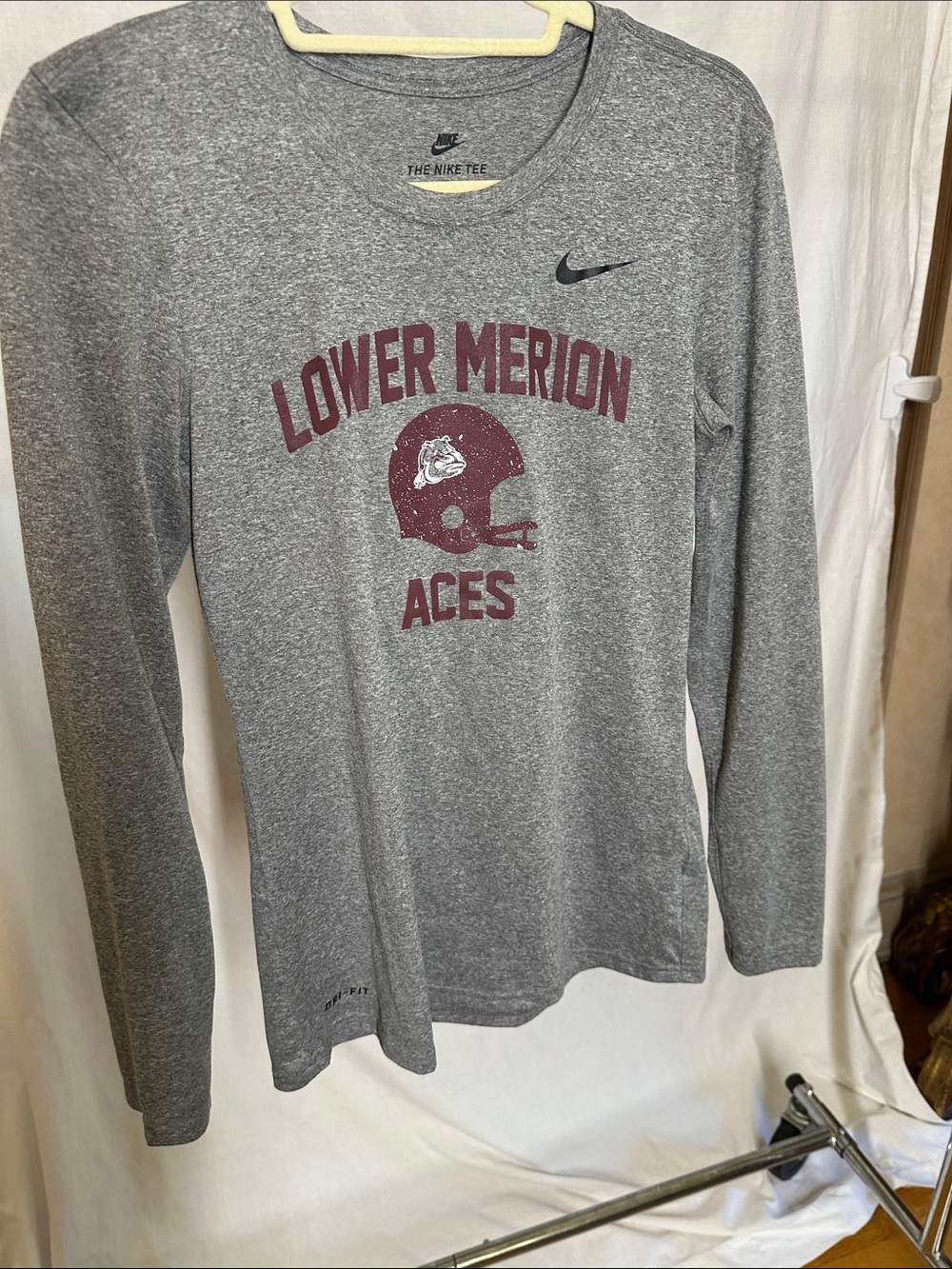 Nike Women's Gray Long-Sleeve 'Lower Merion Aces' Tee from Kobe Bryant's HS